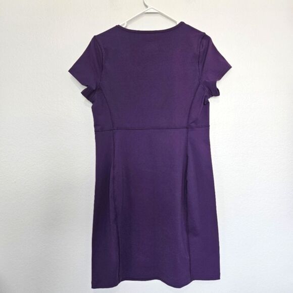 NWT Duluth NoGA Active Short Sleeve Stretch Dress Purple Blackberry Women Medium - Picture 4 of 5